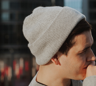 Loose knit cap sales