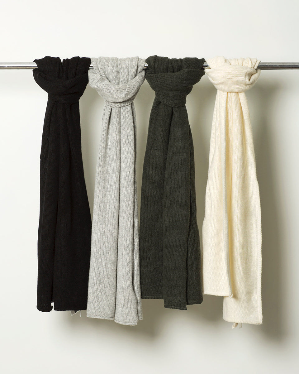 Megan's loose knit scarf