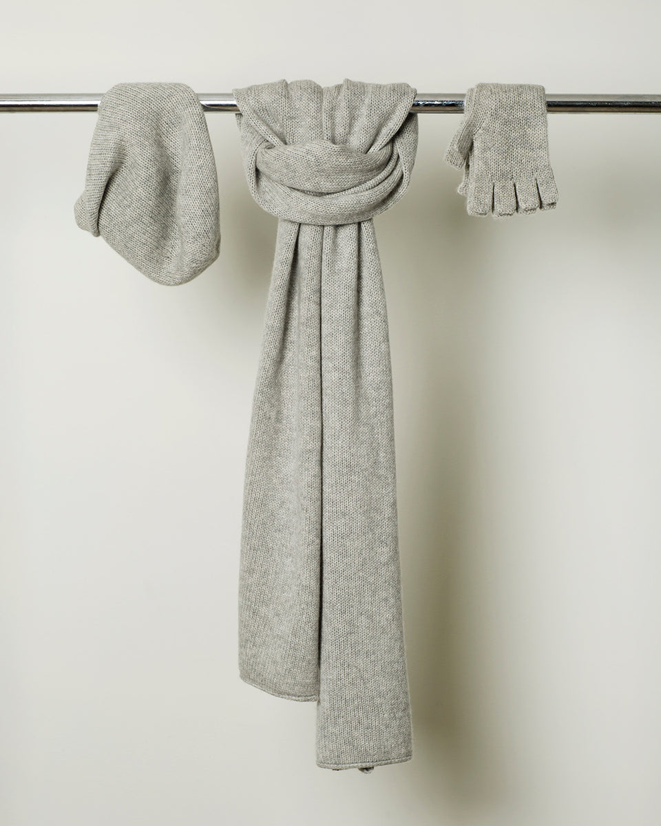 Megan's loose knit scarf