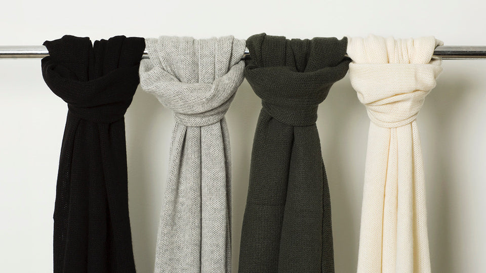 Megan's loose knit scarf