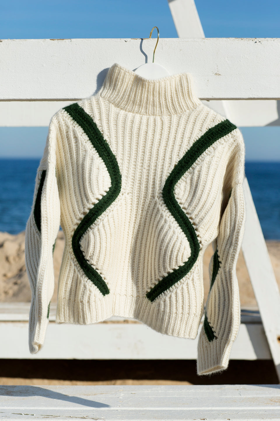 Natalie's cropped turtle neck